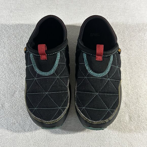 Teva Boys Size 6 Remember Slip On Shoes Black/Cadmium Green - Picture 1 of 8